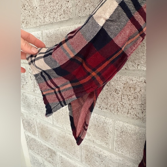 Anthropologie / Cloth & Stone / off the shoulder flannel top - Picture 3 of 6